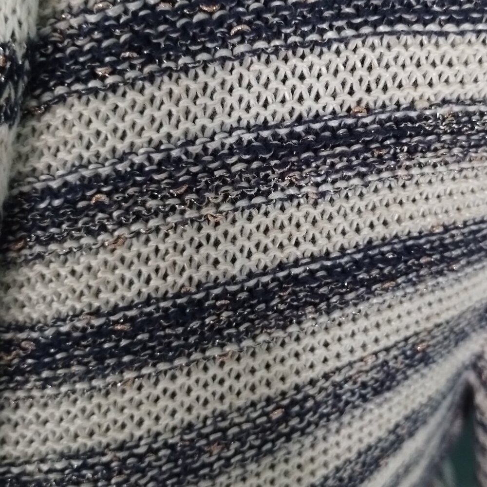 Coldwater Creek Sparkly Stripped Cardigan - Picture 4 of 5